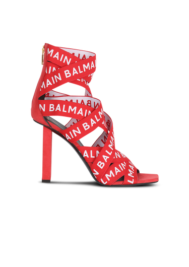 HIGH SUMMER CAPSULE - Union sandals with Balmain logo print