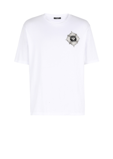 T-shirt with Balmain badge
