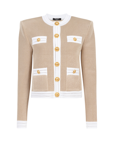 EXCLUSIVE - Knit cardigan with gold-tone buttons