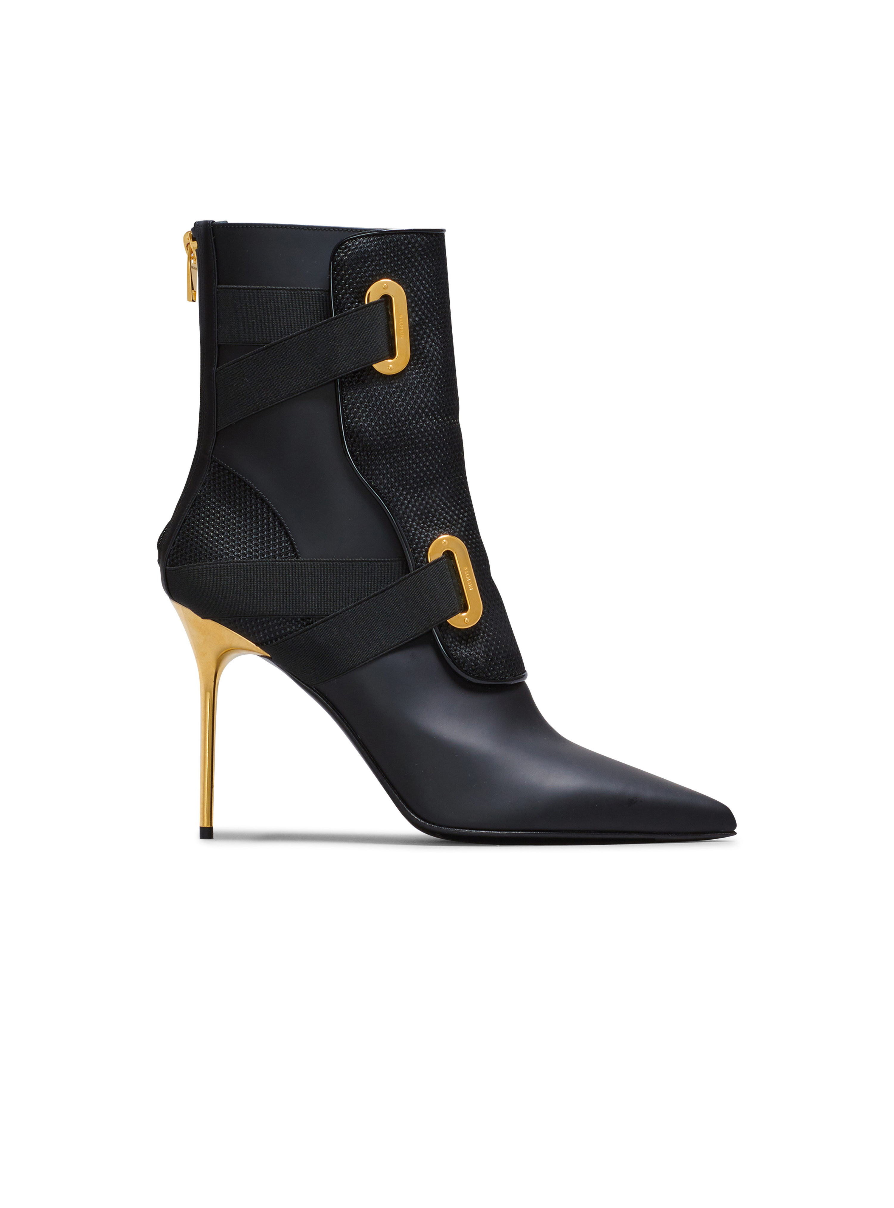 Venus leather ankle boots, black